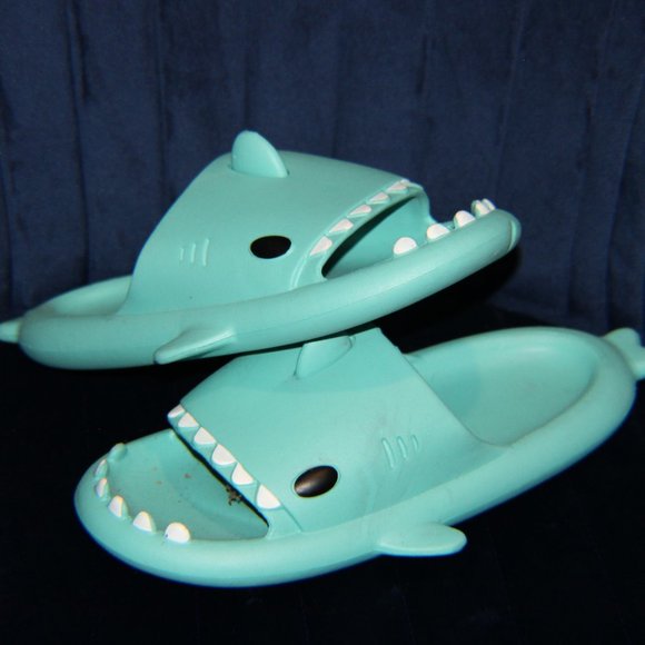 Like New Fun Shark sandals - Picture 1 of 4